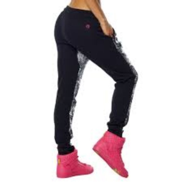 Zumba Metallic detail Sweatpants New XXL - Picture 1 of 3